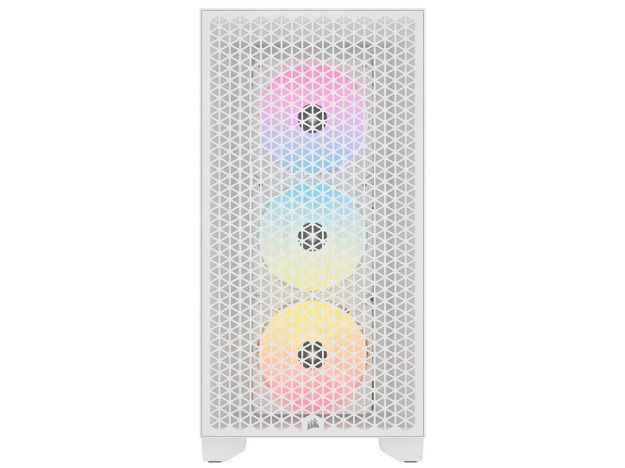 imagem de Gabinete Corsair 3000d Argb Branco Lateral de Vidro Temperado Atx - Cc-9011256-Ww