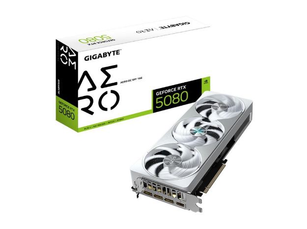 imagem de Placa de Video Gigabyte Geforce Rtx 5080 Aero Oc Sff 16gb Gddr7 256 Bits - Gv-N5080aero Oc-16gd G10