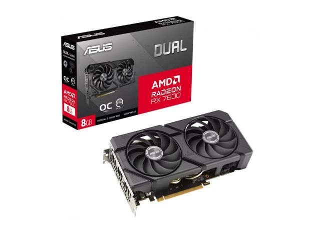 imagem de Placa de Video Asus Dual Radeon Rx 7600 Evo Oc Edition 8gb Gddr6 128 Bits - Dual-Rx7600-O8g-Evo